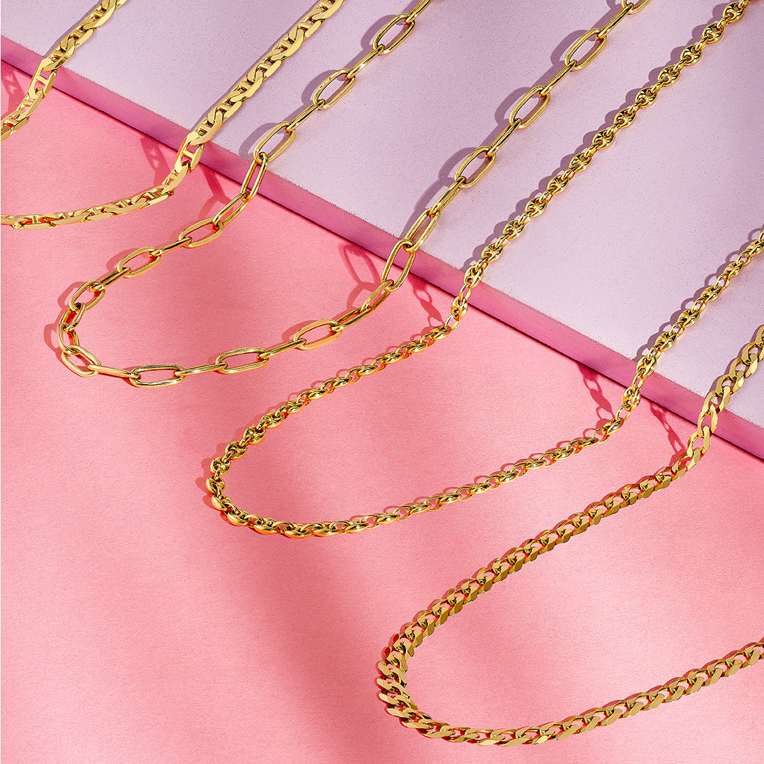 14K Solid Gold Chains 