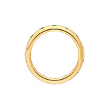 14K Gold Emerald Straight Band Ring