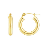 10K Solid Gold Hoop Earrings